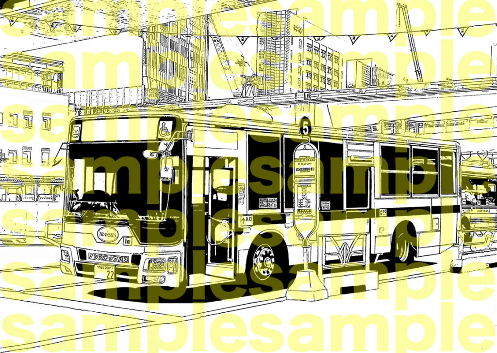 路線バス（漫画背景透過素材）無料ダウンロード始めました - 松元美智子クリエイティブブログ♡公式