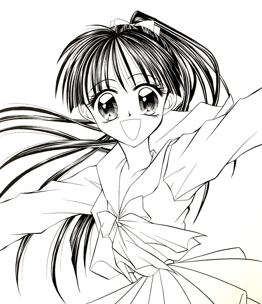 昔描いた制服女の子のイラスト - 松元美智子クリエイティブブログ♡公式 