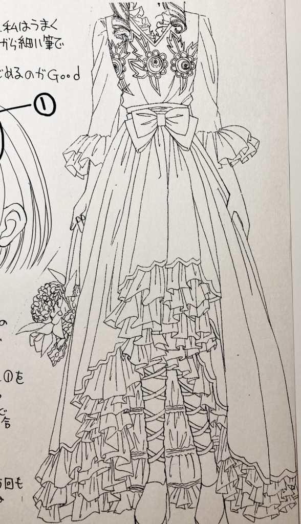 質問を受けたトーンの番号や服のシワの描き方を描いて読者へ送っていた昔 松元美智子クリエイティブブログ 公式