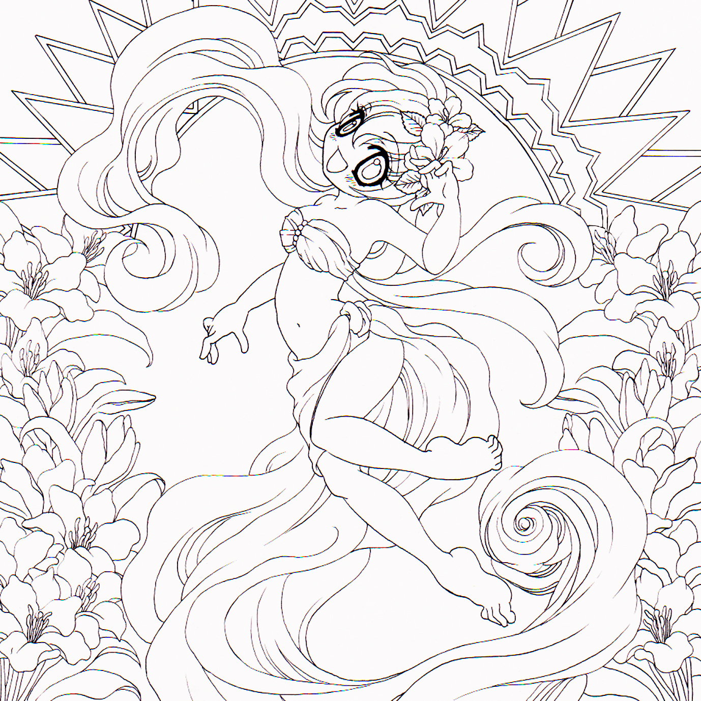 あのイラスト線画手描きだったぬり絵にどうだろう 松元美智子クリエイティブブログ 公式