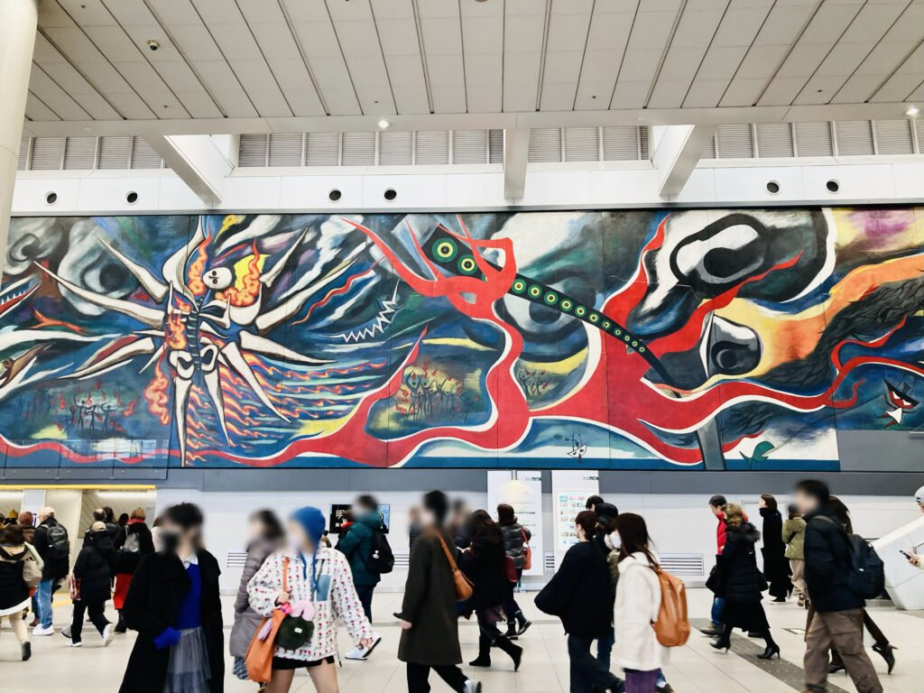 岡本太郎、『明日の神話 C』、希少な額装用画集より、新品額装付 岡本